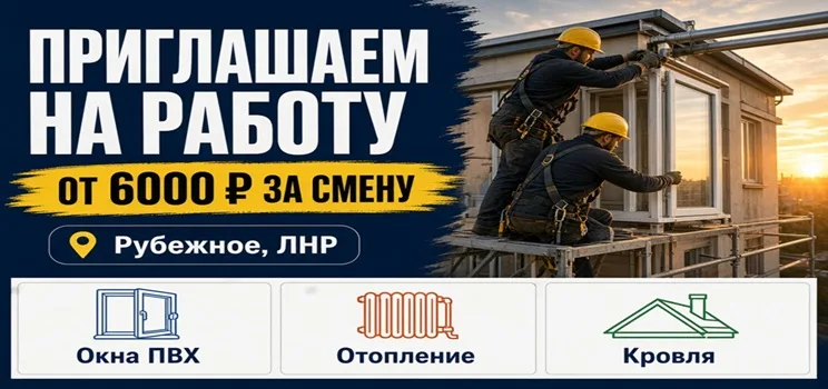 🔨 РАБОТА В Г. РУБЕЖНОЕ, ЛНР